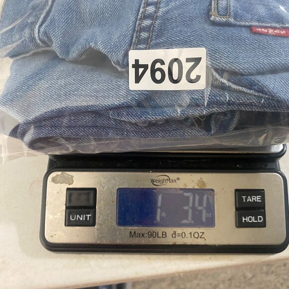 Levis 550 Relaxed Fit Jeans Mens 14H Huskey 33x28 Blue Denim Straight Leg - Picture 14 of 14